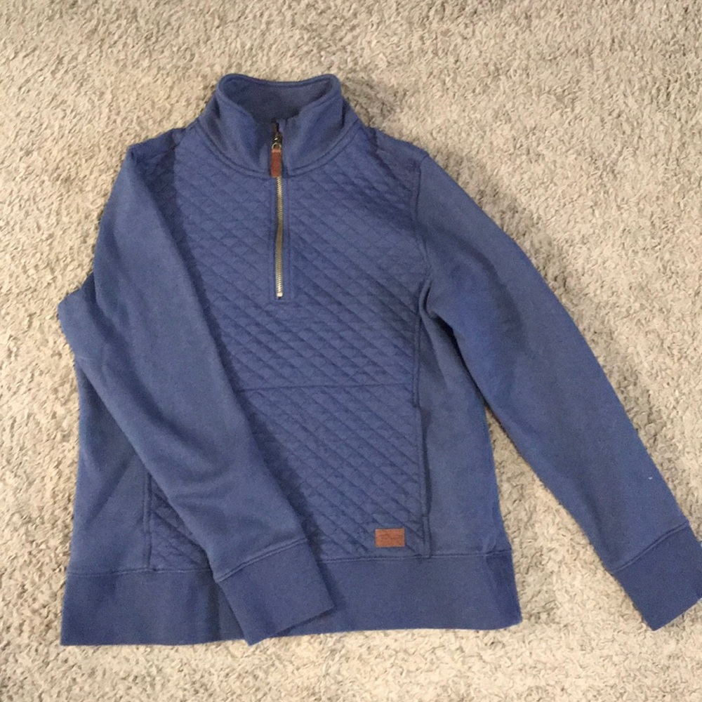 LL bean quilted half zip